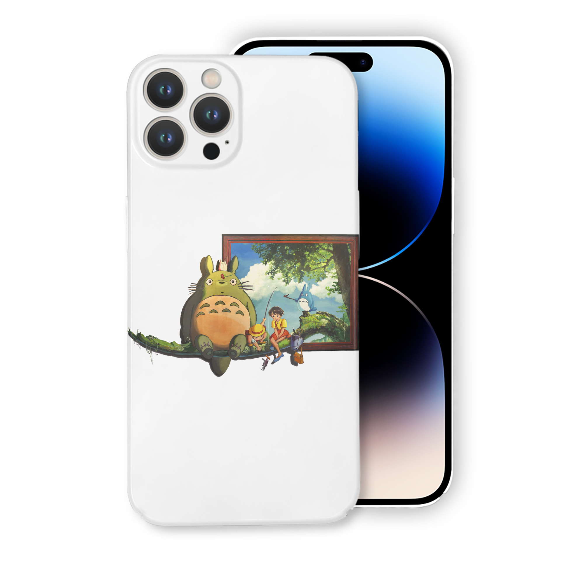 （画像用） となりのトトロ 草壁メイ 草壁サツキ My Neighbor Totoro Satsuki Kusakabe Mei Kusakabe 【iPhone 14シリーズ対応】ハードケース